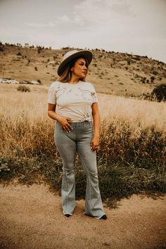 Fitted Medium Wash Flare Jeans For Summer, Fitted Distressed Bottoms For Day Out, Fitted High Rise Flare Jeans For Day Out, Spring Fitted Medium Wash Flare Jeans, Trendy Fitted Flare Jeans For Day Out, Casual Fitted Flare Jeans For Day Out, Cheap Jeans, Cowgirl Chic, Something Bad