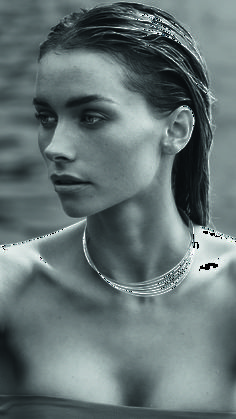 woman wearing silver collier. Nordic Fashion, Bridge Over Troubled Water, Scandinavian Jewelry, Bold Jewelry