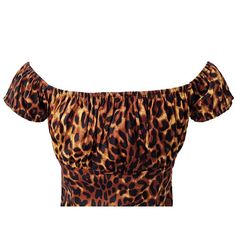 A peasant blouse is a PERFECT addition to any pinup outfit with its simple, classy look. Pair it with your favorite capris, pedal pushers, or circle skirt for a romantic retro look. Darling classic leopard print!Size: S Bust: 30-36" Waist 26-28" Size: M Bust: 32-38" Waist: 28-30" Size: L Bust: 34-40" Waist: 30-32" Size: XL Bust: 36-42" Waist: 34-36" Size: 2X Bust: 38-44" Waist: 36-38" Fitted Leopard Print Summer Blouse, Fitted Leopard Print Blouse With Short Sleeves, Summer Fitted Leopard Print Blouse, Fitted Leopard Print Blouse For Summer, Stretch Leopard Print Blouse, Leopard Print Stretch Blouse For Spring, Spring Leopard Print Stretch Blouse, Stretch Leopard Print Blouse For Spring, Fitted Leopard Print Summer Tops