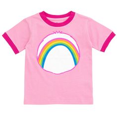 Get ready for a fun adventure in this Care Bears Short Sleeve T-Shirt! Journey up in the clouds to Care-A-Lot and the Kingdom of Caring and join Wish Bear, Sunshine Bear, Love-A-Lot Bear, Share Bear, Cheer Bear, Good Luck Bear, Grumpy Bear, Tenderheart Bear, and the rest of the Care Bears on their Missions in Caring. Featuring your favorite stuffed animals and cartoon characters, this short sleeve graphic tee shirt is sure to become an everyday favorite. Care Bears Cheer Bear, Sunshine Bear, Tenderheart Bear, Grumpy Bear, Cheer Bear, Fun Adventure, Bear Outfits, Soft Clothes, Clothing Material