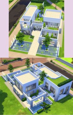 two views of the same house from different angles