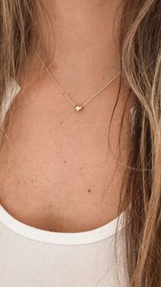 14K Gold Heart Necklace | Puff Heart Necklace | Dainty Heart Gold Necklace | Solid Gold Heart Necklace | 16"+2"This beautiful Puff Dainty Heart, can be worn as a choker, as a layering piece or part of a layering necklace set. It will add a statement to your outfit. It can be combined with multiple chains of different lengths to give the messy chains look. It comes available in this tricolor gold color only. ♦ Materials: 14K Yellow Gold♦ Available colors: Yellow Gold ♦ Necklace measurements: 16" Puff Heart Necklace, Puffed Heart Necklace, Heart Gold Necklace, Dainty Heart Necklace, Necklace Measurements, Jazz Cafe, Tiny Heart Necklace, Layered Necklace Set, Puffed Heart