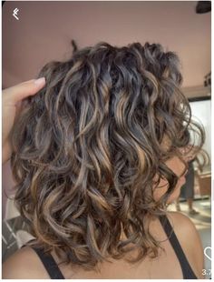 Wavy Balayage, Perm Ideas, Long Curly Haircuts, Short Permed Hair, Curly Haircut, Curly Hair Beauty