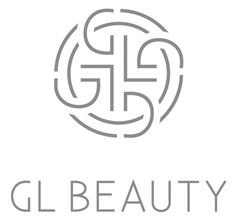 the logo for glb beauty, which is designed to look like an abstract circle