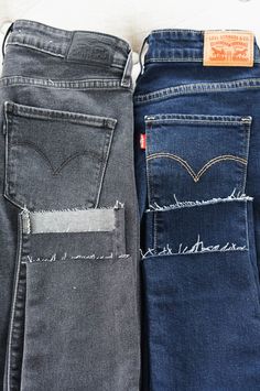 Frayed Jeans Diy, Diy Bleach, Diy Pants, Cut Clothes, Trendy Jeans, Altering Clothes