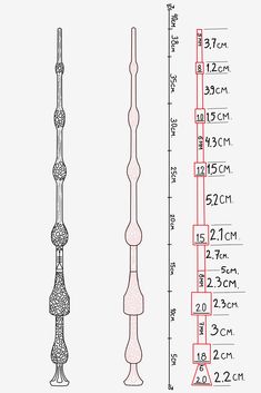 the measurements of two tall poles are shown