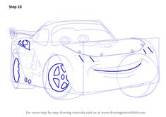 how to draw cars step by step with pictures for kids and beginners - step 10