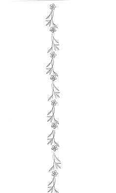 a line drawing of flowers on a white background