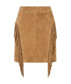 High Waisted Short Skirt, Fringe Mini Skirt, Suede Fringe Skirt, Brown Suede Skirt, Skirts Brown, Cl Fashion, Brown Mini Skirt, Skirt Inspiration, Brown Fringe