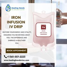 Effortlessly replenish your body’s iron levels with our convenient and effective intravenous therapy. Restore your energy and vitality, ensuring you never miss a beat. Feel the difference and embrace a healthier you. Iron Infusion, Fe Iron, Intravenous Therapy, Palm Beach Fl, Healthier You