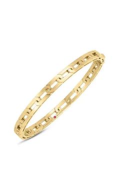 Roberto Coin Navarra Slim Bangle 8883149AYBA0. Rhodonite Ring, Diamond Accessories, Daisy Necklace, Roberto Coin, Pearl And Diamond Earrings, Cushion Diamond, Daisy Earrings, Square Diamond, Oval Cut Diamond