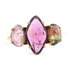 14K Gold Watermelon Tourmaline Ring, Natural Tourmaline Ring, Tourmaline Wedding Ring, Bi Color Tourmaline Ring, Rare Gemstone Ring ≫ Features * Items Code: SPBR00400 * Metal: 14K Solid Gold (18K also available - Additional fees may apply) * More option in gold color: Rose gold, yellow gold, White gold * Watermelon Tourmaline Gemstone Weight: 3.03 Ct. * Ring Size:- 2 to 10 (all sizes available) ≫ FAQ below for more detail. ✦ Sizing We can adjust most items to fit your sizing preferences. Most it Multi-stone Tourmaline Gemstones For Anniversary, Fine Jewelry Multi-stone Tourmaline Gemstones, Multi-stone Tourmaline Fine Jewelry, Multicolor Tourmaline Rings With Gemstone Accents, Multicolor Tourmaline Rings For Anniversary, Oval Tourmaline Gemstones For Wedding, Tourmaline Three-stone Ring Perfect For Gifting, Tourmaline Three-stone Ring For Gift, Tourmaline Three-stone Ring As A Gift