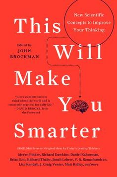 the cover of this will make you smarter by john bockman, with a red background