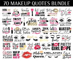 the 70 makeup quotes bundle is shown