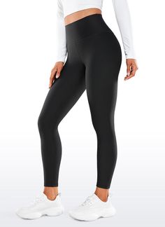 Fleece Lined Soft Collection features a water-resistant and elastic exterior & fleece lining interior that helps defend against the cold and prevent a small amount of liquid spray and splash. These winter leggings provide extra coverage to keep warm. Feature & Fitting: 
 Fleece Lined Soft Collection 
 Design for Daily wear 
 High Waist, 26.5 inches 
 Seamless waistband 
 Gusset crotch 
 Fabric: 
 Thermal fleece lined soft, ideal for winter 
 Slick finish, brick the wind and keep you warm Breathable Full-length Solid Bottoms, Breathable Solid Full-length Bottoms, High Stretch Full Length Sweat Resistant Leggings, Breathable Comfort Stretch Full-length Pants, Moisture-wicking Nylon Leggings, Functional Compression Pants In Solid Color, Functional Compression Solid Pants, Functional Solid Compression Pants, Winter Sports Leggings Made Of Elastane