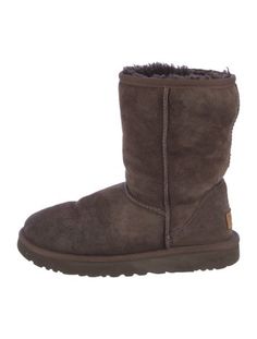 UGG Suede Mid-Calf Snow BootsBrownRound-ToesDesigner Fit: This designer typically runs true to size. Ugg Long, Brown Uggs, Boot Shoes Women, Snow Boots, Mid Calf, Shoe Boots, Women Shoes, Running, Boots