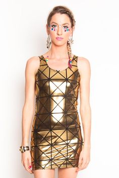 Gold & Black Disco Tank Dress New Years Eve Outfits Dress, New Years Eve Outfits Plus Size, New Years Eve Outfits Cold, New Years Eve Outfits Classy, New Years Eve Outfits Casual, Burning Man Clothing, New Years Eve Dress, New Years Eve Outfits Parties, Rave Dance