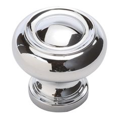 an image of a chrome door knob