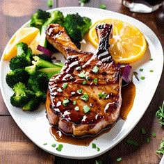 Glazed Pork Chops Grilled Cheese With Avocado, Pork Sausage Recipes, Full Meals, Glazed Pork Chops, Glazed Pork, Chop Recipes, Weekly Recipes, Pork Glaze, How To Cook Pork