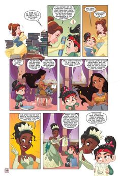 the princess and the frog story page from disney's beauty and the beast comic