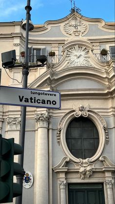 a street sign in front of a building