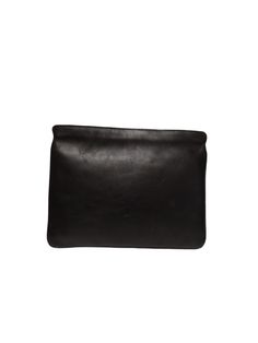 A.F. Vandevorst black leather clutch bag is zippered with a silver open outer pocket. Black Leather Clutch, Zippered Bag, Leather Clutch Bag, Clutch Black, Pocket Model, Leather Clutch Bags, Leather Zipper, Black And Silver, Zipper Bags