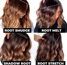 Root Melt On Short Hair, Drop Root Brunette, Shadow Root Ginger Hair, Light Copper Hair With Shadow Root, Shadow Root On Brown Hair, Root Melt Brunette To Copper, Brown To Copper Color Melt, Brown Root Smudge Red Hair, Copper Hair Root Melt