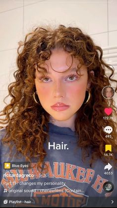 Short Curly Hair Styles, Curly Hair Color Ideas, Curly Hair Color, Curly Shag, Curly Cut, Shag Cut, Kawaii Hair, Kawaii Hairstyles