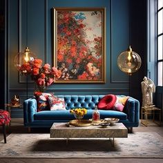 MODERN LIVING ROOM PAINTING DESIGN IDEAS Classic Living Room Design, Glamorous Living Room, Bed Design Modern, Classic Living Room, Mid Century Modern Living Room, Master Bedrooms Decor, House Interior Decor, A Living Room, Living Room Paint