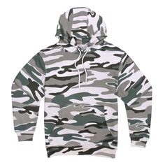 Wear this comfortable and cozy Camo Hoodie. Features smooth and soft cotton, this durable unisex hoodie will keep you comfortable all year round. With its 3-panel hood that's lined for extra comfort and has a double-needle topstitching on all seams. On top of that, the ribbed cuffs and waistband keep the cold out and warmth in. Made to stand out with its camo print, this premium hoodie is a must-have! Enhance your getup with its ideal complement to our Unisex collections. FEATURES: 3 Panel Hood Fleece Hoodie With Adjustable Hood, Camouflage Fleece Hoodie, Camouflage Fleece Hooded Hoodie, Camouflage Fleece Hoodie With Drawstring Hood, Fleece Hoodie With Drawstring Hood, Camouflage Cotton Sweatshirt With Drawstring Hood, Cotton Hoodie With Kangaroo Pocket For Outdoor, Comfortable Fleece Hoodie With Drawstring, Comfortable Green Hoodie With Drawstring