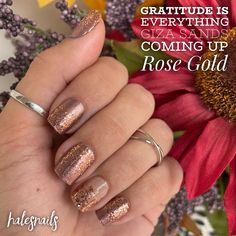 Gratitude Is Everything Mixed Mani, Coming Up Rose Gold Color Street Combo, Gratitude Is Everything Combo, Coming Up Rose Gold Color Street, Gratitude Is Everything Color Street, Nailfie Ideas, Color Street Combos, Mixed Manicure, Colorstreet Combos