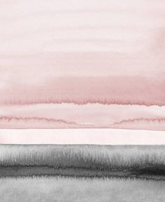 an abstract painting with pink and grey colors