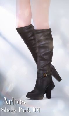 an image of a woman's legs in high heel boots with the caption arlots shoes pack 101