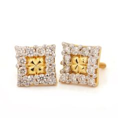 ⚫ This earrings made with natural diamonds in solid 14k yellow gold, ⚫ Solid 14k Yellow Gold Stud Earrings Pave Diamond Jewelry ⚫ Stud Earrings, Gold Earrings, Diamond Earrings, Fine Jewelry, Handmade Earrings ⚫ Special customize for mother's day, Anniversary, Birthday Gift, Valentine, Mother's Day Christmas. ⚫ Item Details: Gross Weight:- 2.187 Grams 14k Yellow Gold Weight:- 2.077 Grams Diamond Weight:- 0.55 Ct. Item Size:- 8 x 8 MM Item SKU:- AEOS-2053 Please let us know if you required in oth Ear Wrap Earrings, Pave Earrings, Pave Diamond Jewelry, Stone Bangle, Jewelry Rings Diamond, Solid Gold Jewelry, Delicate Rings, Fine Jewelry Gift, Christmas Jewelry