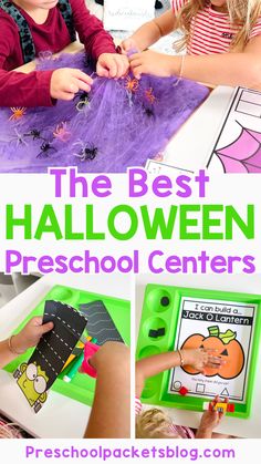 the best halloween preschool centers and activities for kids to do at home or in school