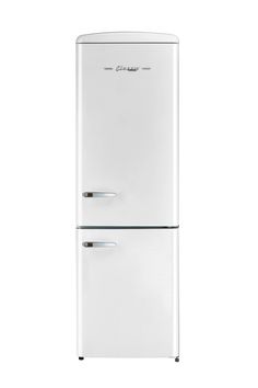 a white refrigerator freezer sitting next to each other