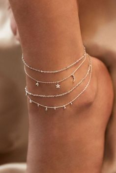 Cute Anklets, Grandmother Jewelry, Ankle Jewelry, Dope Jewelry, Silver Anklets, Helix Piercing, Silver Accessories, Hand Jewelry