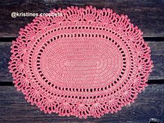 a crocheted doily on top of a wooden table with the words, part 2