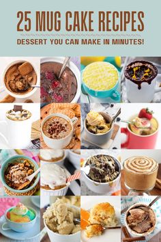 25 mug cake recipes dessert you can make in minutes