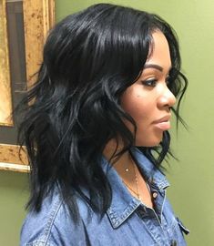 Wavy Weave Hairstyles, Fine Straight Hair, Short Hair Black, Really Short Hair, Hairstyles For Black Women, Short Bob Wigs, Beautiful Long Hair, African Hairstyles