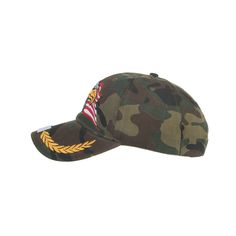 This baseball cap is one important staple to stay comfortable in the summer while outdoors and to add style to your look. The eye-catchy camouflage pattern along with embroidery work really makes a statement. This superb baseball cap is for both genders and has an adjustable strap for a comfortable fit.Specifications Style: Casual Strap Type: Adjustable Pattern Type: Animal odel Number: B628 Material: Acrylic Item Type: Baseball Caps Hat Size: One Size Gender: Unisex Department Name: Adult Brand Haliaeetus Leucocephalus, Outdoor Hat, Camouflage Green, Flag Embroidery, Outdoor Hats, Sports Baseball, Embroidery Work, Baseball Caps, Usa Flag