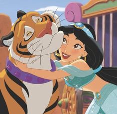 snow white and the tiger from disney's animated movie