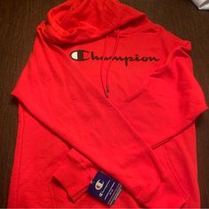 Men’s Champion Red Fleece Hoodie Nwt Size M University Red Fleece Sweatshirt For Winter, Red Fleece Hoodie For Athleisure, Red Athleisure Hoodie With Adjustable Hood, Red Hooded Sweatshirt For Outdoor, Red Hoodie With Drawstring For Outdoor, Red Cotton Sweatshirt For Outdoor, Red Crew Neck Sweatshirt For Outdoor, Red Sweatshirt With Adjustable Hood For Outdoor, Outdoor Red Hoodie With Drawstring Hood