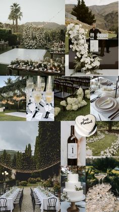 Casa Blanca Wedding Theme, Sleek Wedding Aesthetic, Minimalist Wedding Details, Modern Wedding Mood Board, Classic And Formal Wedding Theme, Timeless Old Money Wedding, Engagement Party Mood Board, Timeless Bridal Party, Black White Theme Wedding