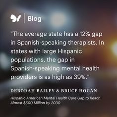 La brecha en el cuidado de la salud mental para hispanoamericanos alcanzará casi $500 Millones en el 2030. Find out more in our latest blog post. Licensed Clinical Social Worker, American Psychological Association, Mental Health Crisis, Social Determinants Of Health, Practice Management, Health Care Services, Online Therapy