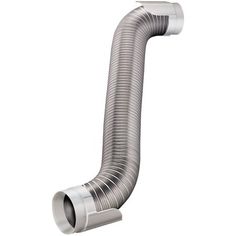 a stainless steel pipe on a white background