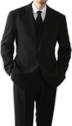 Classic Fit Men's Basic Single Suit Jacket in Black Color / Single Breasted Jacket