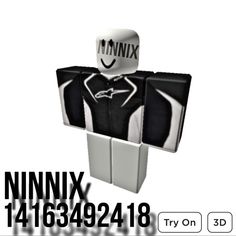 an image of a man wearing a black and white uniform with the words nnnix on it