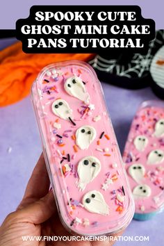 spooky cute ghost mini cake pans for halloween