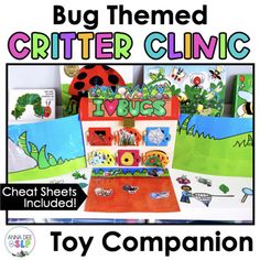 the bug themed critter clinic toy companion